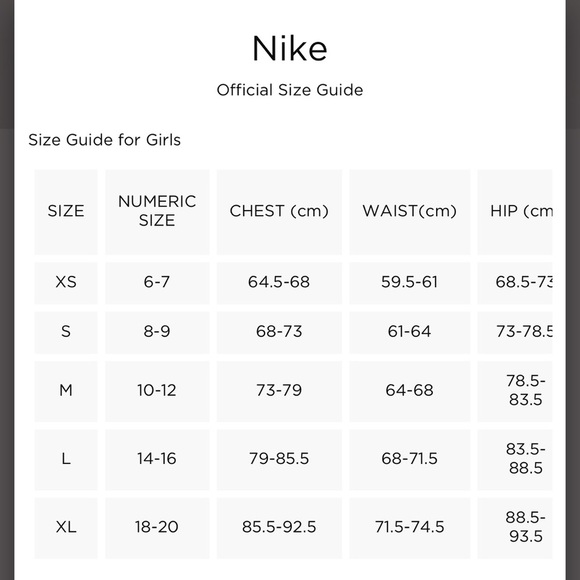 Nike girl’s trend sweatshirt logo cropped length crewneck fleece pullover Small - Picture 8 of 8